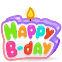 B-Day Candle Wax Glow