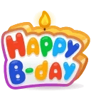 B-Day Candle Bright Side