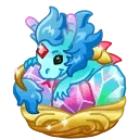 Spring Basket Crystal Dragon