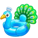 Pool Float Royal Peacock
