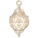 Mirage Lamp Ivory Veil
