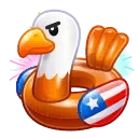 Pool Float Bald Eagle